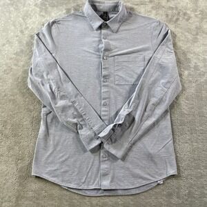 Lululemon Commission Shirt Mens Small Blue Athleisure Casual Office Preppy